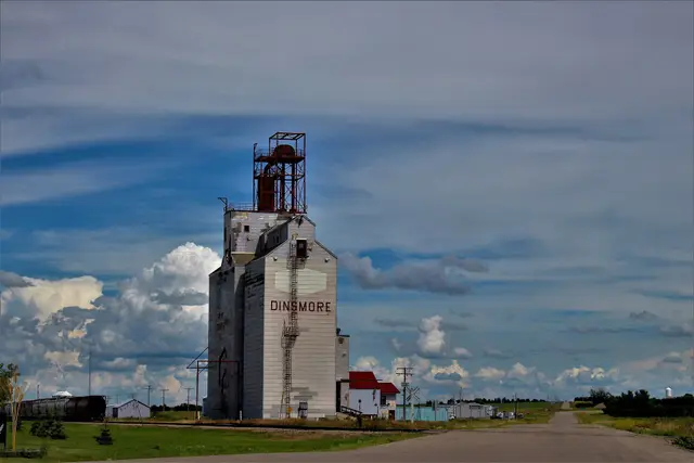 The Dinsmore grain elevator